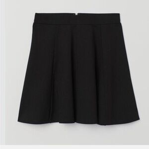 H&M Black Skater Mini Skirt